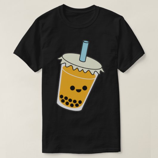かわいいボバカップ Tシャツ (デザイン正面)