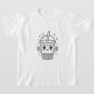 かわいいボバティーぬりえ Tシャツ
