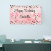 かわいいボバティーアクソロトルパーティー背景バナー 横断幕 (トレードショー)