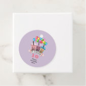 かわいいボバティー誕生日パーティーサンキューユユーメッセージカード フェイバータグ (インサイチュ)