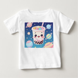 かわいいボバティー銀河系トドラーTシャツ ベビーTシャツ