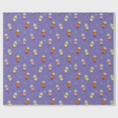 かわいいボバブルティー ラッピングペーパー (フラット)