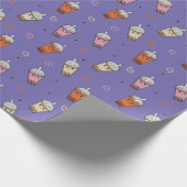 かわいいボバブルティー ラッピングペーパー (角)