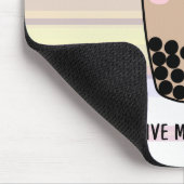 かわいいボバミルクティーパン マウスパッド (コーナー)