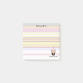 かわいいボバミルクティープンポストイットノート ポストイット