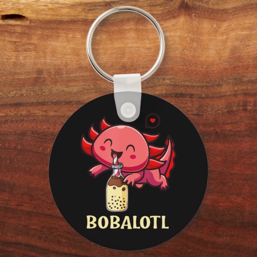 かわいいボバロトルアクソロトルボバティーバブルミルアニメ キーホルダー (正面)