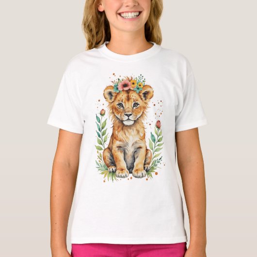 かわいいボブキャットの赤ちゃん Tシャツ (正面)