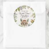 かわいいボブキャットウッドランド誕生日ありがとう ラウンドシール (バッグ)