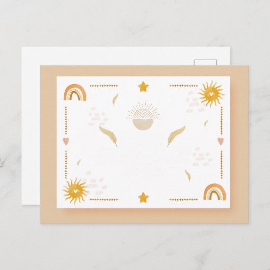 かわいいボヘミアンはがき シーズンポストカード (正面/裏面)