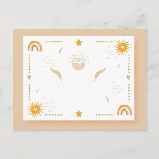 かわいいボヘミアンはがき シーズンポストカード (正面)