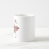 かわいいボヘミアンピースラブ&フラミンゴコーヒーマグ コーヒーマグカップ (中央)