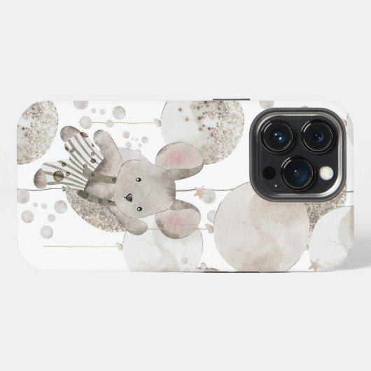 かわいいボヘミアン動物 iPhoneケース (裏面横)