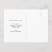 かわいいボホの水色サボテン私が移動した多肉植物 案内ポストカード (裏面)