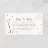 かわいいボホのmoreおもしろいが赤ちゃんシャワー用の本を星に エンクロージャーカード (正面)