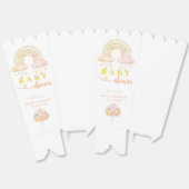 かわいいボホウォーターの色女の子ベビーシャワーポップコーン フェイバーボックス (見開き)