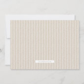 かわいいボホウォーターカラーレインボーフォト誕生日ブルー 招待状 (裏面)