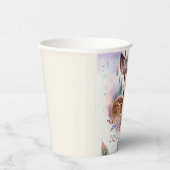 かわいいボホウォーター色ウッドランドディアバースデーパーティー 紙コップ (右)