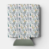 かわいいボホウォーター色ワイルドフラワーベビーシャワーカスタム 缶クーラー (裏面)