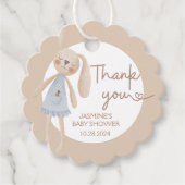 かわいいボホオベビーバニーありがとう フェイバータグ (正面)