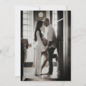 かわいいボホオベビーバニーハートベビーシャワー サンキューカード (裏面)