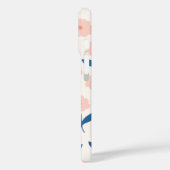 かわいいボホシックなピンクの花柄 Case-Mate iPhoneケース (裏面 / 左)