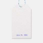 かわいいボホシック棒つきキャンデーベビーシャワー ギフトタグ (裏面)