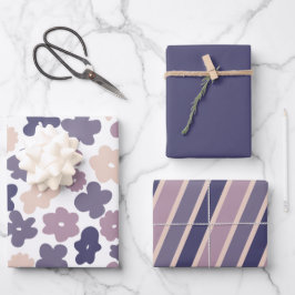 かわいいボホデイジーミックスnマッチ赤ちゃんシャワー ラッピングペーパーシート