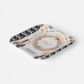 かわいいボホドリームキャッチャー赤ちゃんシャワーパーティー ペーパープレート (傾斜あり)