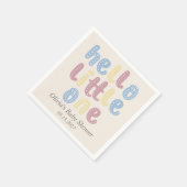 かわいいボホハローリトルワンベビーシャワー スタンダードカクテルナプキン (角)