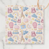 かわいいボホハローリトルワンベビーシャワー フェイバータグ (裏面)