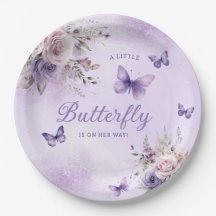 かわいいボホバタフライウォーター色フローラ赤ちゃんシャワー