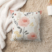 かわいいボホバラパターン クッション (ブランケット)