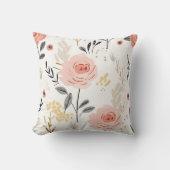 かわいいボホバラパターン クッション (正面)