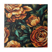 かわいいボホバラ陶瓦リビング宇宙 タイル (正面)