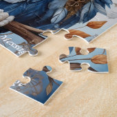 かわいいボホフクロウ ジグソーパズル (側面)