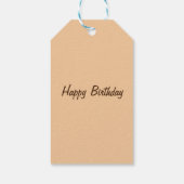 かわいいボホフローラフクロウカスタムル ギフトタグ (裏面)