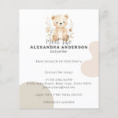 かわいいボホフローラベアウォーター色チャイルドサービス チラシ (正面)