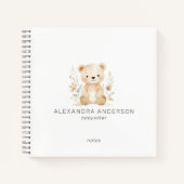 かわいいボホフローラベアウォーター色チャイルドサービス ノートブック (正面)