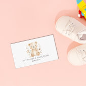 かわいいボホフローラベアウォーター色チャイルドサービス 名刺