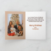 かわいいボホプレゼントインサイドフォトクリスマスホリデー カード (内部)
