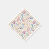 かわいいボホベイビーシャワー スタンダードカクテルナプキン (角)