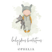 かわいいボホベビープランマイルストーンセージ プランナー手帳