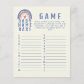 かわいいボホベビー名競走ベイビーシャワーゲーム (正面)