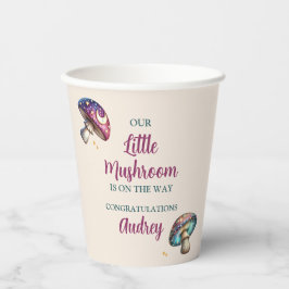 かわいいボホマッシュルームベビーシャワー紙カップ 紙コップ