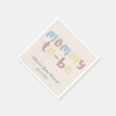 かわいいボホママ赤ちゃんシャワー スタンダードカクテルナプキン (角)