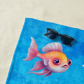 かわいいボホモノグラム名マーメイドビーチタオル ビーチタオル (インサイチュ)