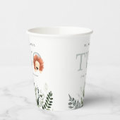 かわいいボホライオンの葉の二回目の誕生日パーティー 紙コップ (左)