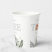 かわいいボホライオンの葉の第3バースデーパーティー 紙コップ (右)