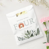 かわいいボホライオンの葉の第4回ベビシャワー フェイバーバッグ (封をした状態)