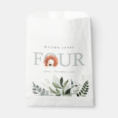 かわいいボホライオンの葉の第4回ベビシャワー フェイバーバッグ (正面)